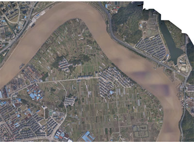 台州市灵江扩排挡潮工程局部正射影像图